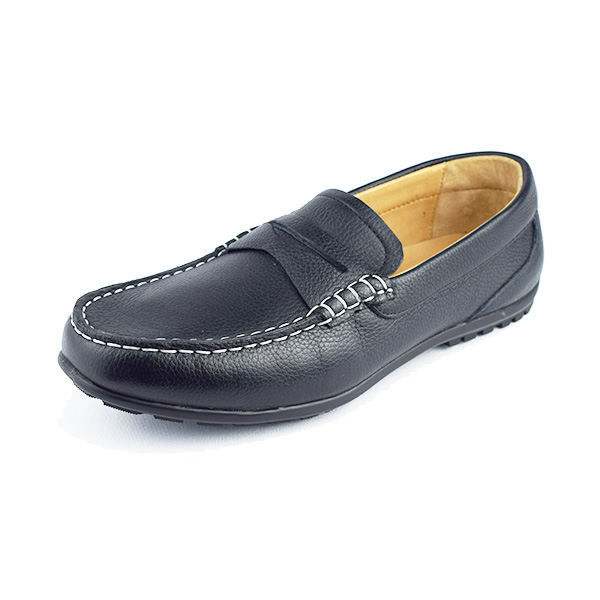 Moccasin pour homme confort r1010 noir cuir  Mocassin homme Maroc